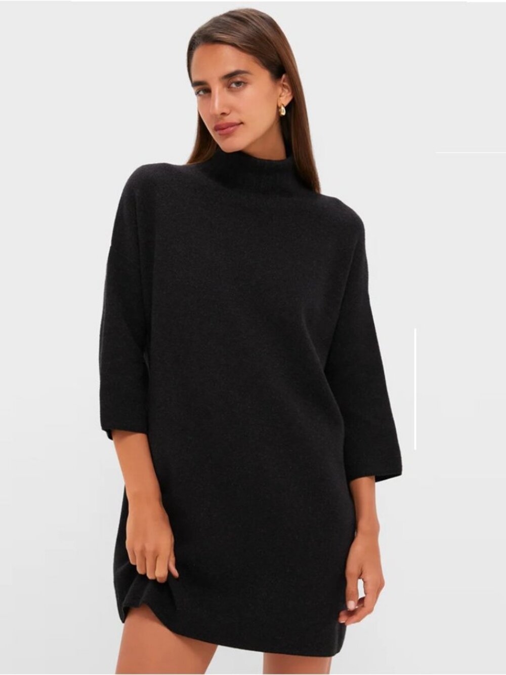 Pomander Place Tuckernuck Black Vivianne Dress Turtleneck Mini Shimmer size S